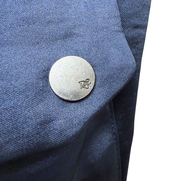 DG2 Diane Gilman Satin Cargo Pants Plus Size 18W Blue Straight Leg NWT - Picture 11 of 12